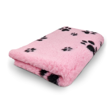 Vet Bed - Hundedecke - hypoallergen - antirutsch - rosa-schwarz - div. Größen