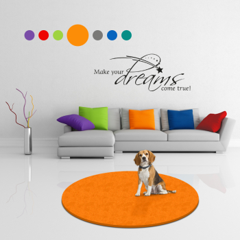 Hundematte Pet Isofloor SX - rutschfest - Rund - 100 cm - Orange