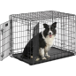 Preview: Hunde Transportbox - 92x57x64 cm  - 2 Türen - PVC-Schublade