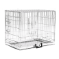 Preview: Hunde Transportbox - 51x33x41 cm  - 1 Türe - faltbar - feuerverzinkt