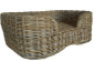 Preview: Hundebett - Nachhaltiges Korbgeflecht - 72x52x40 cm