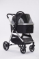Preview: Exklusiver Hundebuggy - 4 Räder - Aluminiumrahmen - bis 20kg - Schwarz