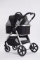 Preview: Exklusiver Hundebuggy - 4 Räder - Aluminiumrahmen - bis 20kg - Schwarz