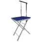 Preview: Trimmtisch für Hunde - blau - 1 Pflegearm - Anti-Rutsch - 60x45x82 cm