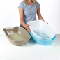 Preview: Trixie Katzentoilette Berto Top mit Trennsystem taupe/helltaupe