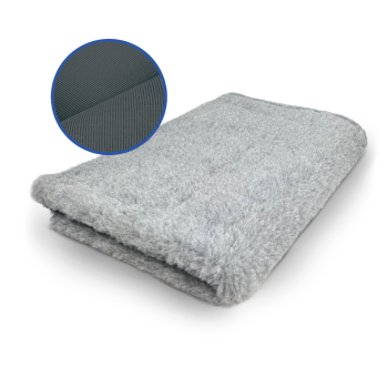 Vet Bed - Extra dicke Hundedecke - hypoallergen - antirutsch - Uni - grau - div. Größen