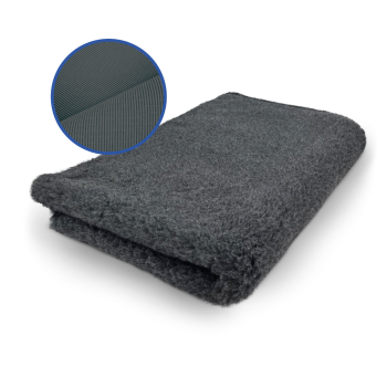 Vet Bed - Extra dicke Hundedecke - hypoallergen - antirutsch - Uni - anthrazit - div. Größen