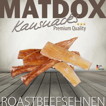 300 Gramm Premium Roastbeefsehnen - Hundesnacks