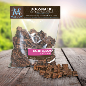 300 Gramm BIG-PACK Kalbfleisch Würfel - Hundesnacks