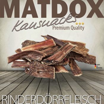 250 Gramm Premium Rinder Dörrfleisch - Hundesnacks