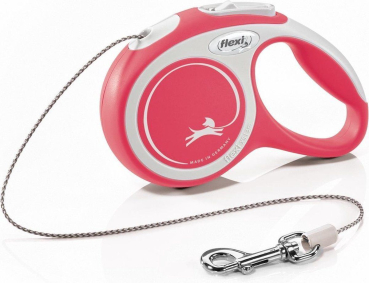 Comfort Hundeleine - 3 Meter - bis 8 kg - rot