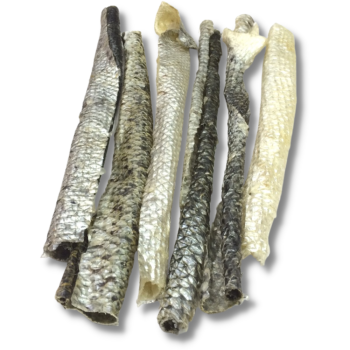 2,5 kg Lachshaut 15 cm - Großpackung - Hundesnack