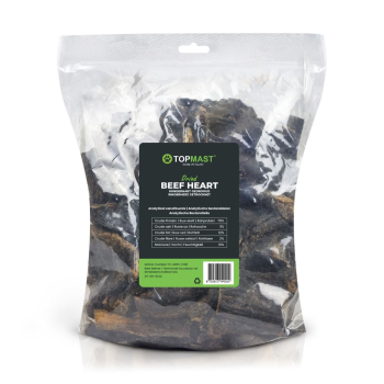 1 kg Getrocknetes Rinderherz - Hundesnack