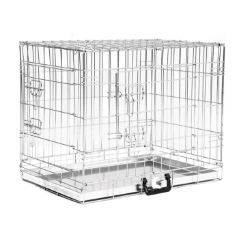 Hunde Transportbox - 92x63x71 cm  - 2 Türen - faltbar - feuerverzinkt