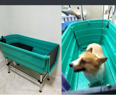Hundebadewanne - Kunststoff - Duschkabine - 60x124x90 cm