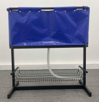Hundebadewanne - faltbar - Kunststoff - blau - 101x50x105 cm