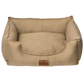 Ökologisches Hundebett - Bezug Recyclingmaterialien - taupe - div. Größen