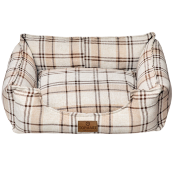 Ökologisches Hundebett - Recyclingmaterialien - beige - 2 Größen