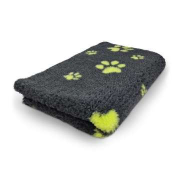 Vet Bed - Hundedecke - hypoallergen - antirutsch - Pfotendruck - anthrazit-grün - div. Größen