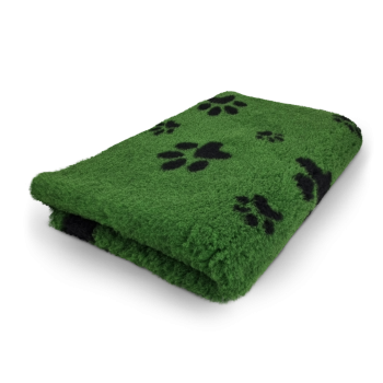 Vet Bed - Hundedecke - hypoallergen - antirutsch - Pfotendruck grün - div. Größen