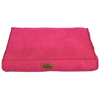 Hundekissen - hochwertiger Velour - fuchsie - div. Größen