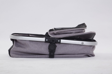 Exklusiver Hundebuggy - 4 Räder - Aluminiumrahmen - bis 20kg - Grau