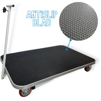 Preview: Trimmtisch für Hunde - Trolleyfunktion - 1 Pflegearm - Anti-Rutsch - 91x61x76 cm