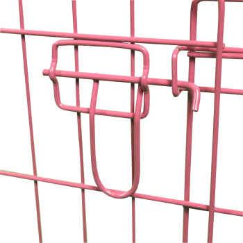 Welpenlaufstall - Metall - rosa beschichtet - 560x60 cm