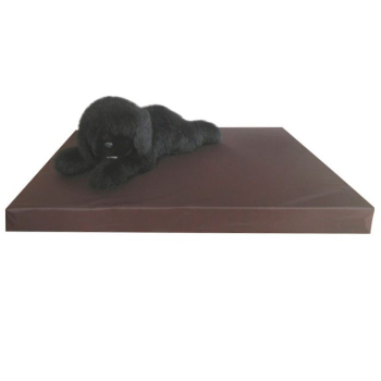 Hunde Gesundheits-Matratze - Lederoptik - braun - div. Größen