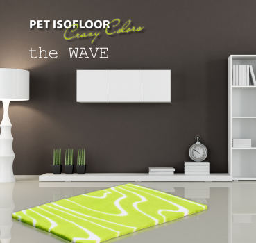Hundematte Pet Isofloor SX - rutschfest - wave limette - div. Größen