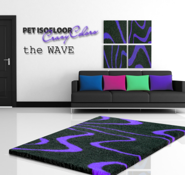 Hundematte Pet Isofloor SX - rutschfest - wave purple - div. Größen