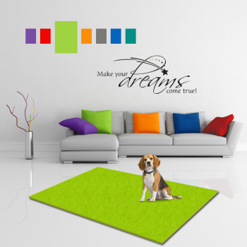 Hundematte Pet Isofloor SX Stars - rutschfest - limette - div. Größen