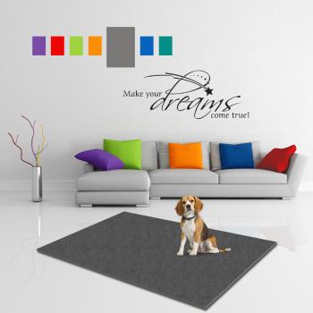 Hundematte Pet Isofloor SX Stars - rutschfest - anthrazit - div. Größen