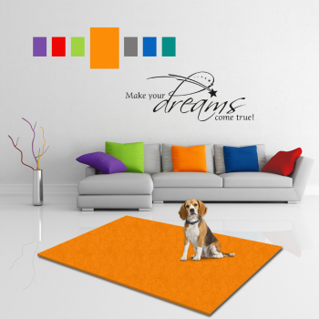 Hundematte Pet Isofloor SX Stars - rutschfest - orange - div. Größen