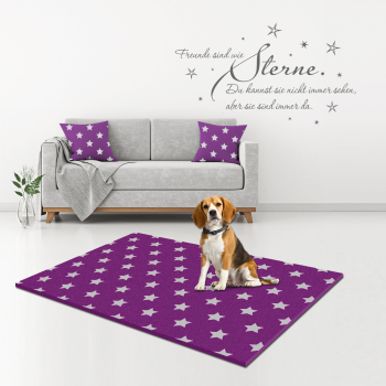 Hundematte Pet Isofloor SX Stars - rutschfest - rhapsody-grau - div. Größen