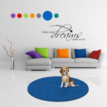 Hundematte Pet Isofloor SX - rutschfest - Rund - 100 cm - Navyblau