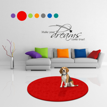 Hundematte Pet Isofloor SX - rutschfest - Rund - 100 cm - Kirsche