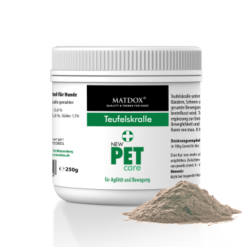 PetCare Teufelskralle Pulver für Hunde - 250g