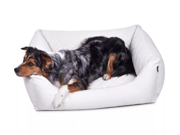 World Kunstleder-Premium gesteppt Hundebett - div. Farben + Größen