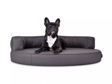 Atlanta Kunstleder-Premium Hundebett - div. Farben + Größen