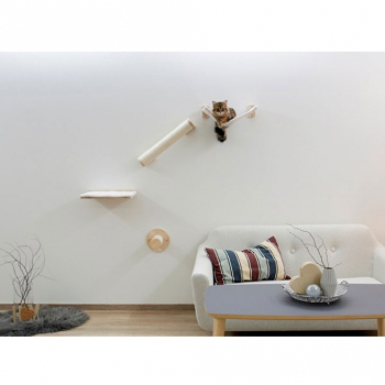 Preview: Heizungs-Hängematte - Fleecebett in beige