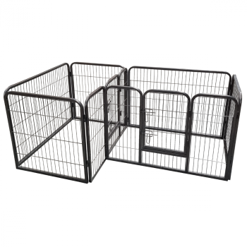 Welpenauslauf - Hundeauslauf - Pulverbeschichtung - 175x107x70 cm