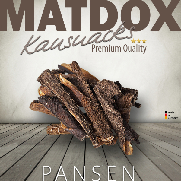 300 Gramm Premium Rinder Pansen Abschnitte 10-12cm - Hundesnacks