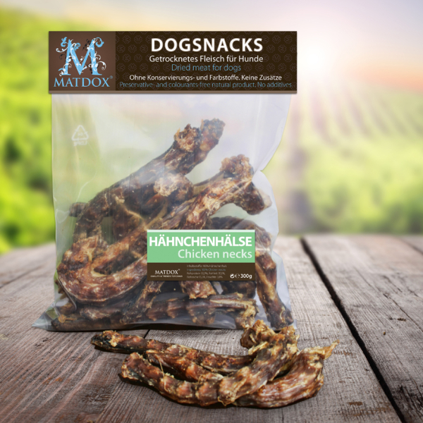 300 Gramm BIG-PACK Hähnchenhälse - Hundesnacks