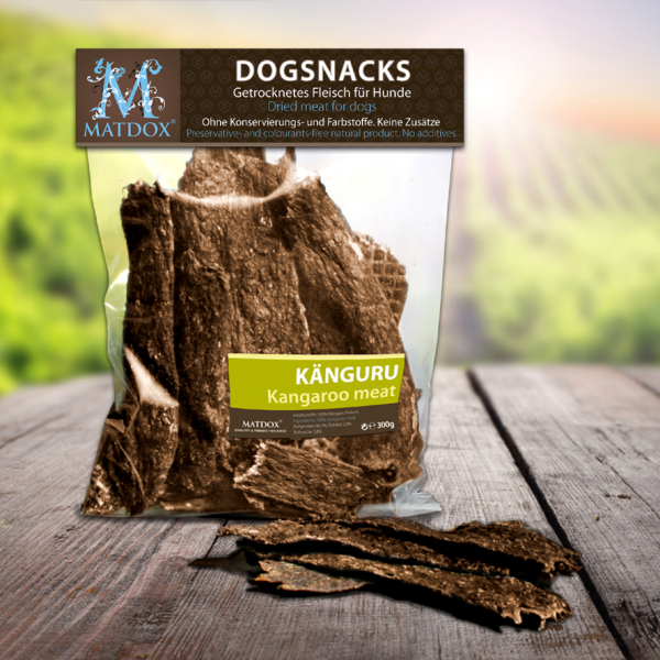 300 Gramm PBIG-PACK Känguru Magerfleisch - Hundesnacks