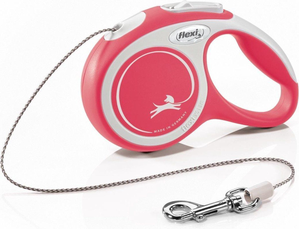 Comfort Hundeleine - 5 Meter - bis 20 kg - rot