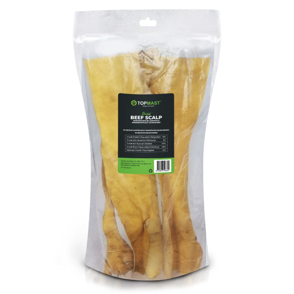 1 kg Rinderkopfhaut getrocknet - Hundesnack