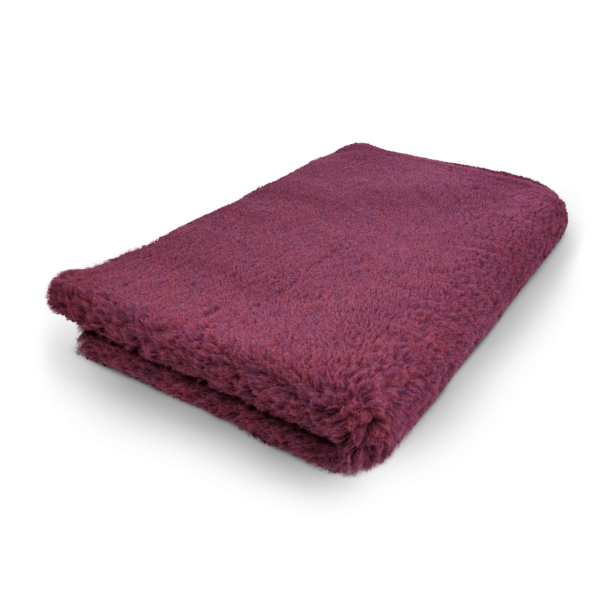Vet Bed - Hundedecke - hypoallergen - antirutsch - Uni - weinrot - div. Größen