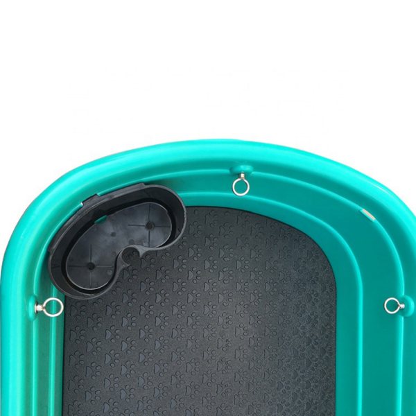 Hundebadewanne - Kunststoff - mit Laufsteg - 60x124x90 cm