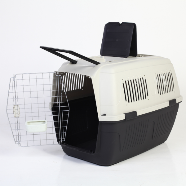 DeLux Hunde Transportbox - Hunde Reisebox - 71x53x58 cm